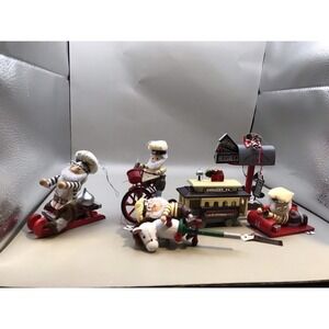 Kurt S Adler Designed 12 Piece Hershey Village 3-4" From The 1990's